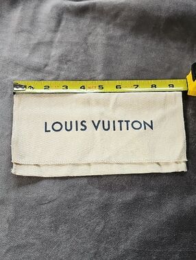 Louis Vuitton Beige Canvas Logo Pouch